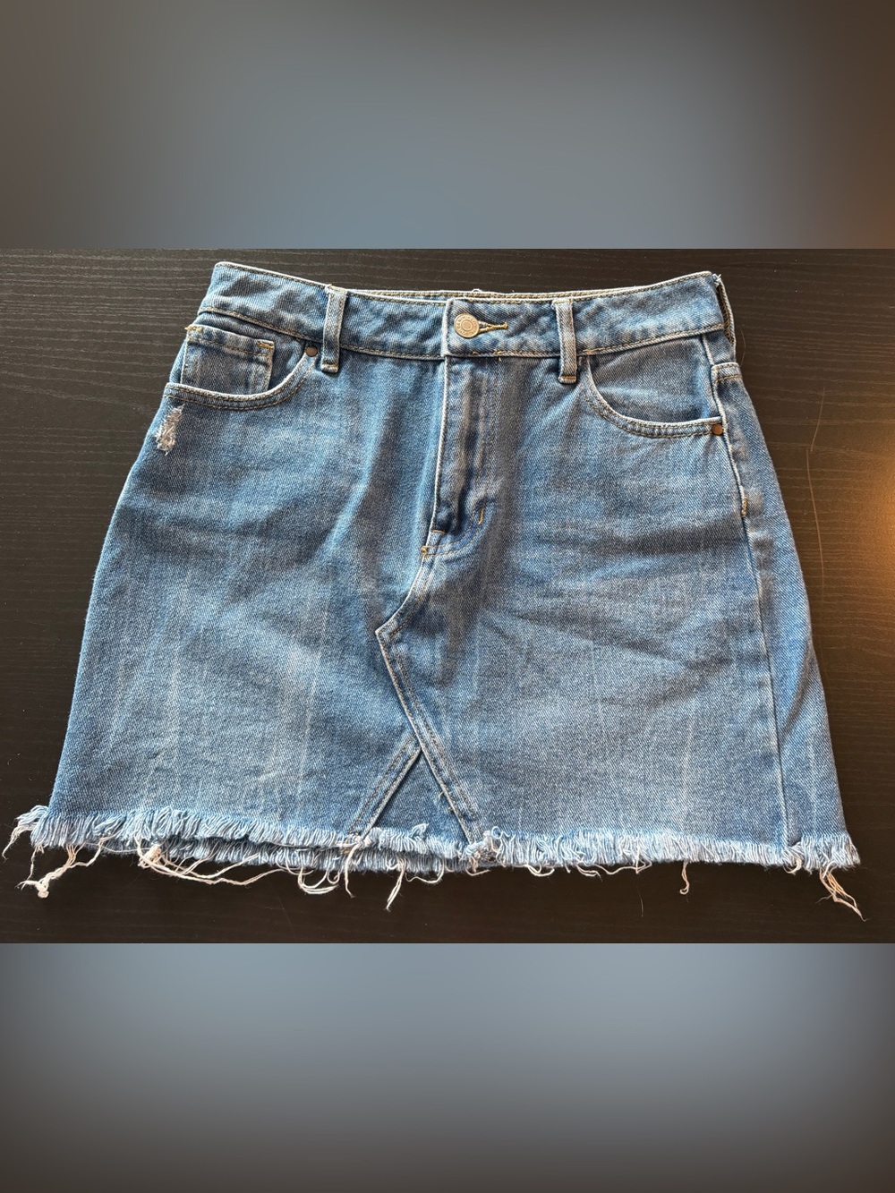 💙 PacSun Denim Mini Skirt — Light Wash | Size 24